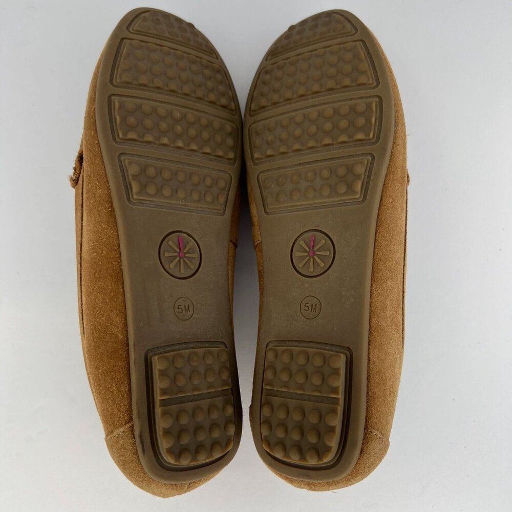 Isaac Mizrahi Womens A272931 Manton Brown Suede Slip-On Moccasin Size 5M Loafers - Picture 8 of 10